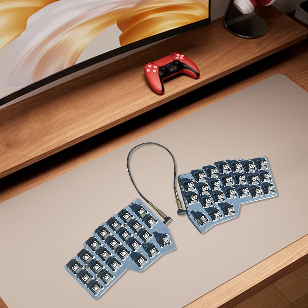 Split Keyboard Wired Ergonomics Keyboard Hot Swap Support QMK/VIAL for ...