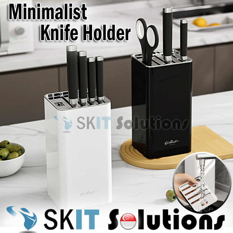 Minimalist Kitchen Knife Holder Storage Countertop Organizer Universal ...
