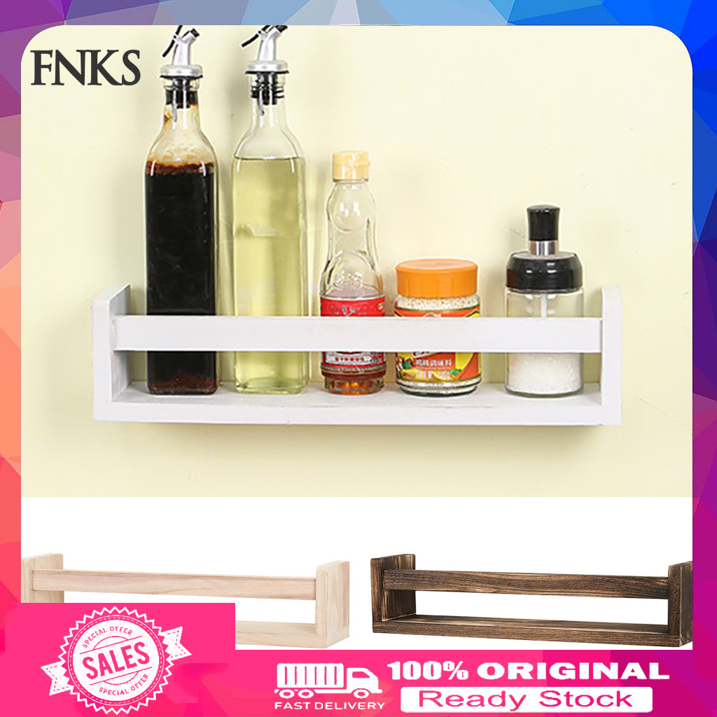 [Ready stock] Wallmounted Bookshelf Easytoinstall Storage Rack Multi