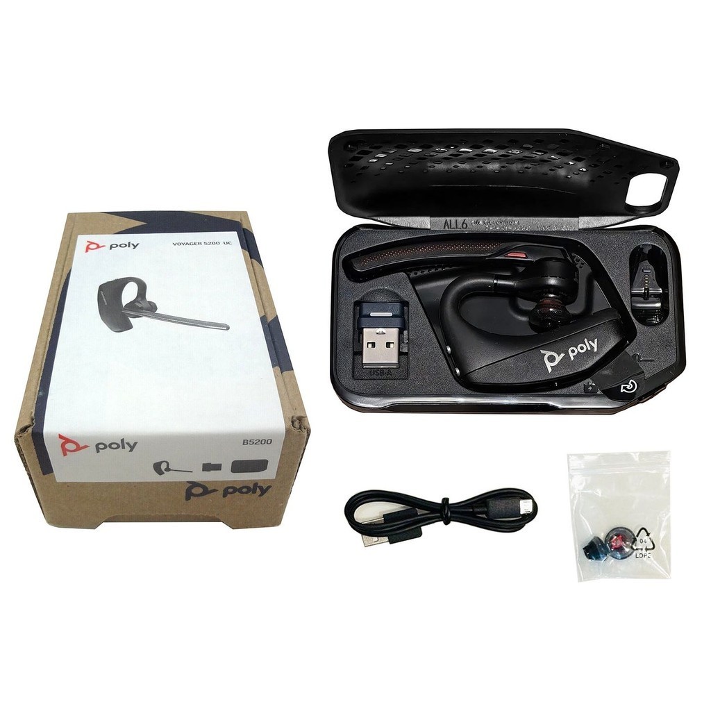 Poly Voyager 5200 UC Mono Bluetooth Headset with BT700 USB-A