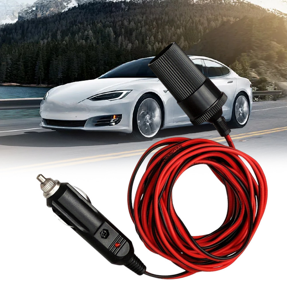 2M/5M Car Extension Cable 12/24V 10A Car Socket Power Adapter | Shopee ...