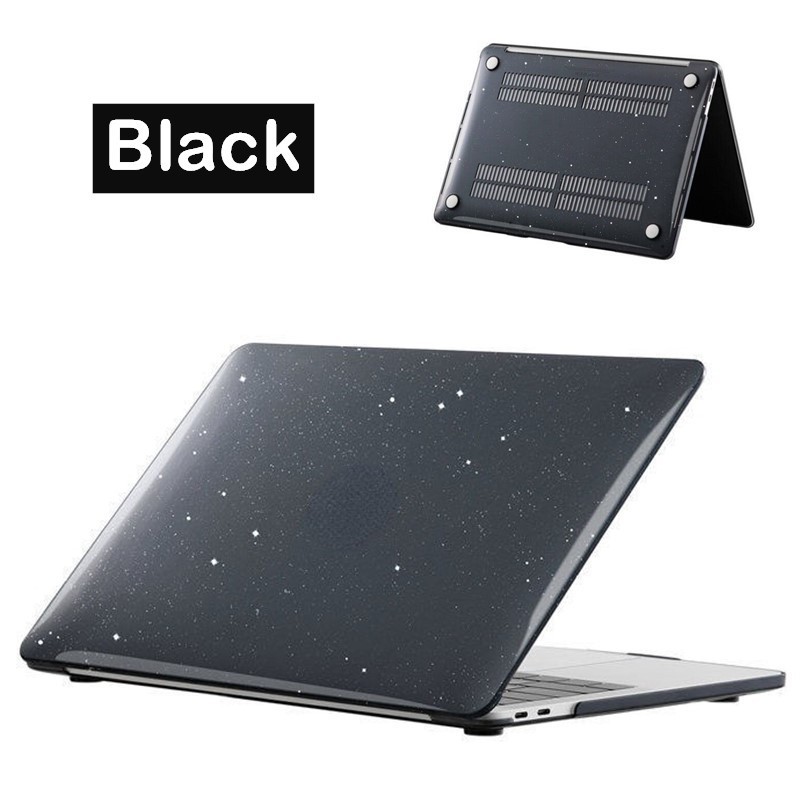 Logo Cut Out】Glitter Laptop Case For MacBook Air 2024