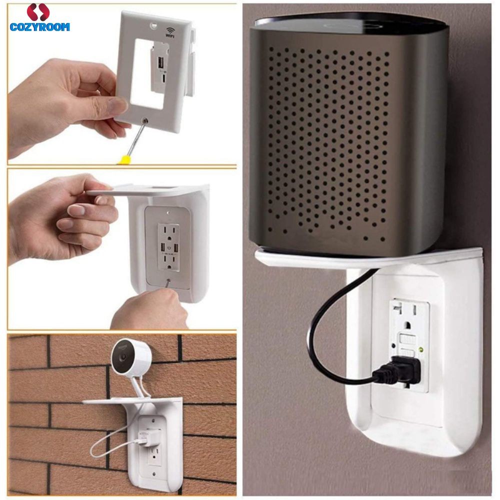 Socket Rack Wall Bracket Socket Space Saving Switch Socket Wall Storage ...