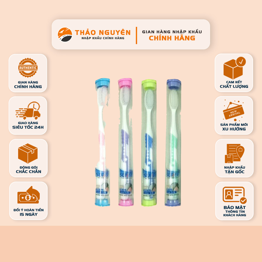 [COMBO 5] Sunree Thailand toothbrush (Random color delivery) | Shopee ...