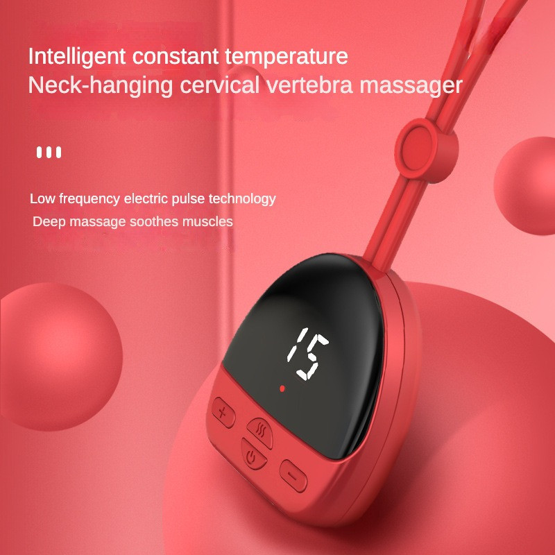LCD neck massager neck hanging neck massager intelligent constant ...