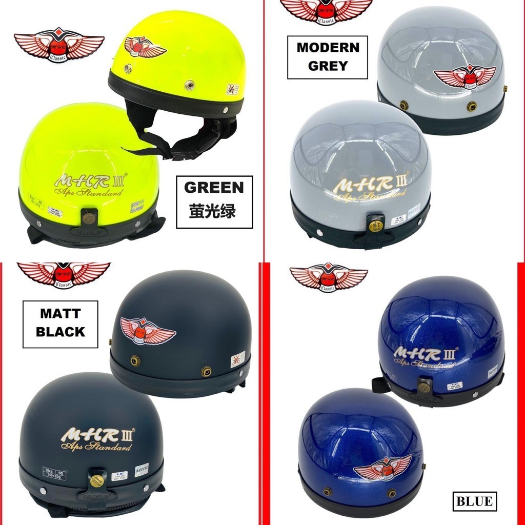 Mhr Iii Warna Helmet Mhr MHR III HALF CUT HELMET#GUARANTEED 100