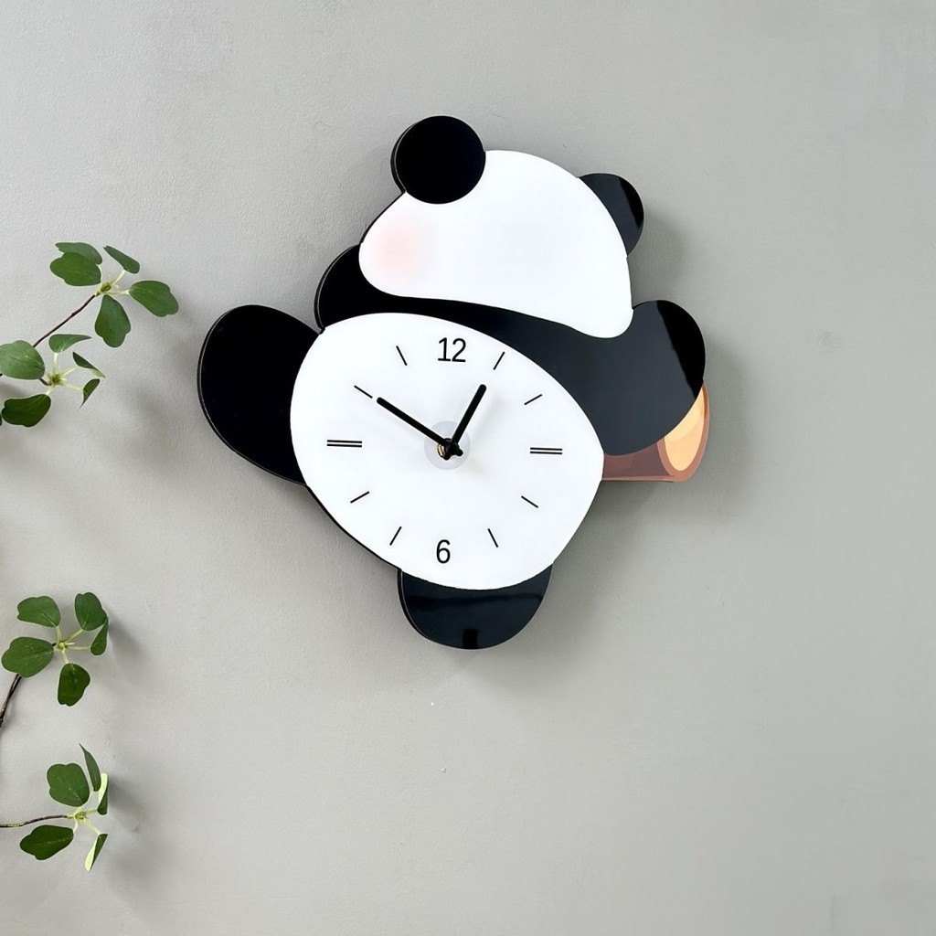 Cartoon Panda Kitty Corgi Bunny Wall Clock