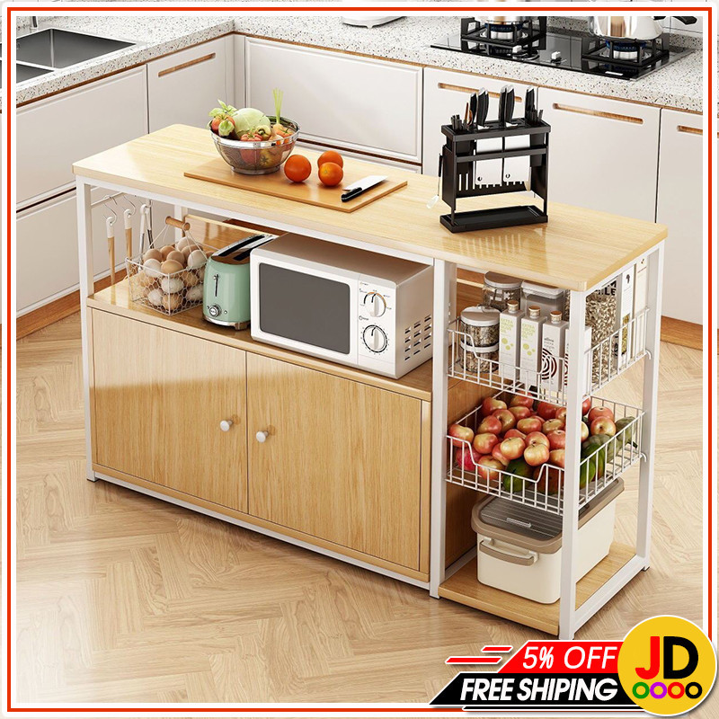 Multifunctional Kitchen Rack Storage Organizer Shelf Sideboard Cabinet ...