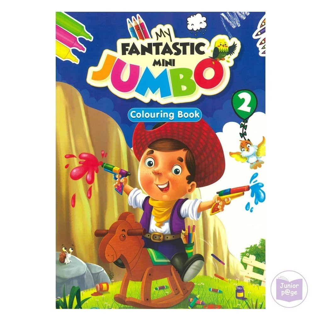 My Fantastic Mini Jumbo Colouring Book 2 (Blue) | Shopee Singapore