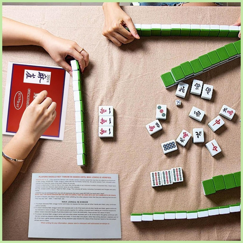 Mahjong Cards 2024 Large Print 2024 Large Print National Mahjong Scorecard Cards Funny Mahjong ...