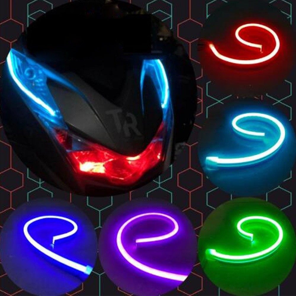 20cm 50cm 100cm Universal Motorcycle Turn Signal Lamp LED Daytime ...