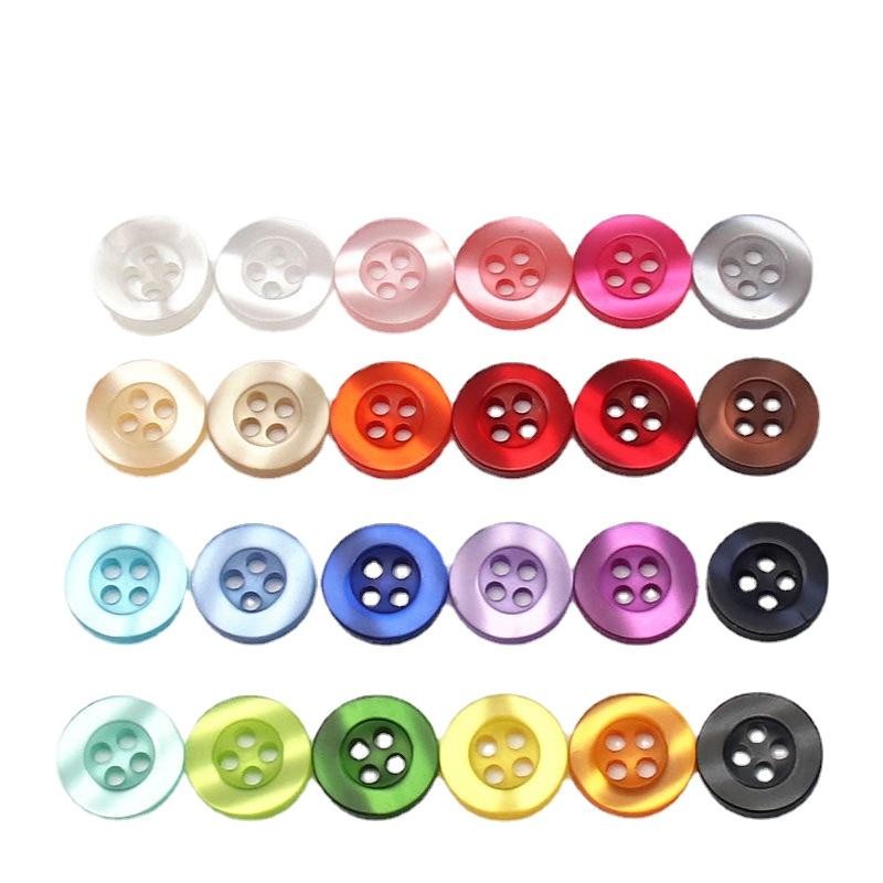 20pcs Round 11.5mm Thickness 2. 6MM Resin Pearlescent Real Corrugated ...