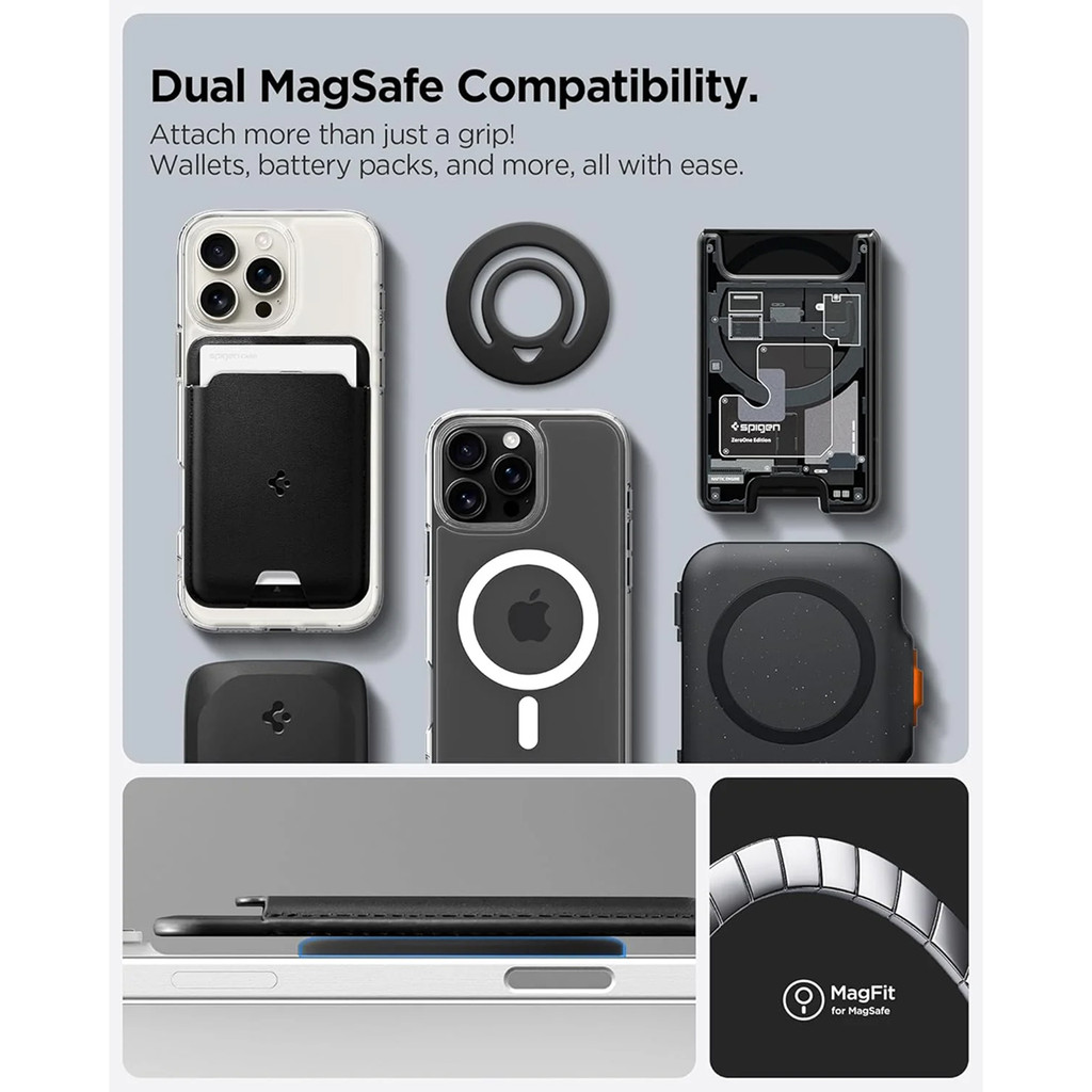 SPIGEN Phone Ring Holder Spigen Dual Pop MagFit Magnetic Stand HP Universal Multifungsi - Gambar 4