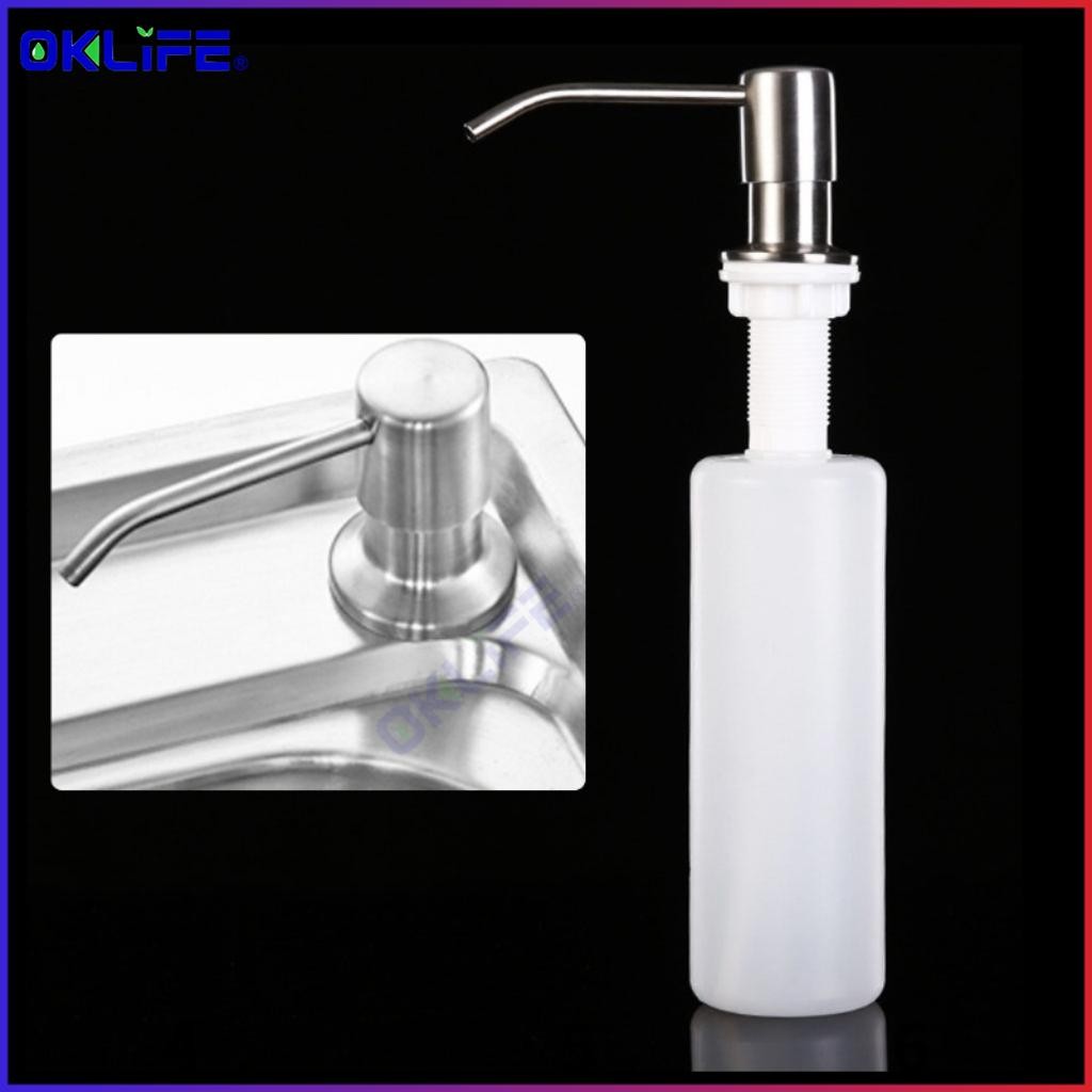 SUS304 Stainless Steel Liquid Soap Dispenser Bracket Extension Tube Kit Kitchen Sink Washer Dispenser view 11