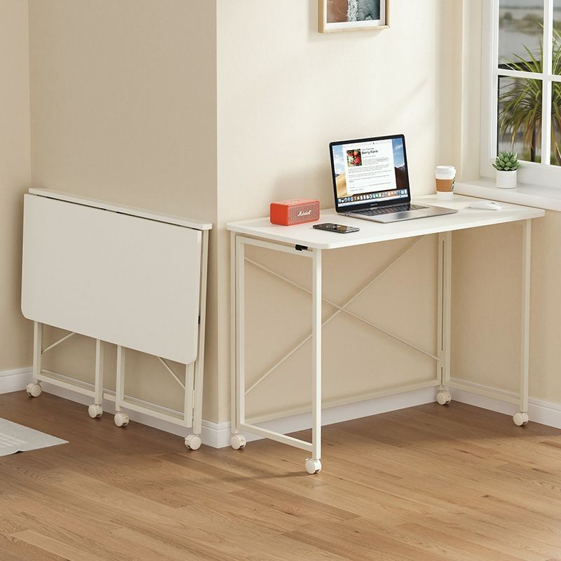 Folding Table Mobile Home Desk Student Study Table Foldable Desk ...