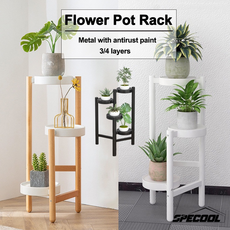 Specool® Plant Stand Flower Pot Rack Plant Display Rack Flower Stand 3/ ...
