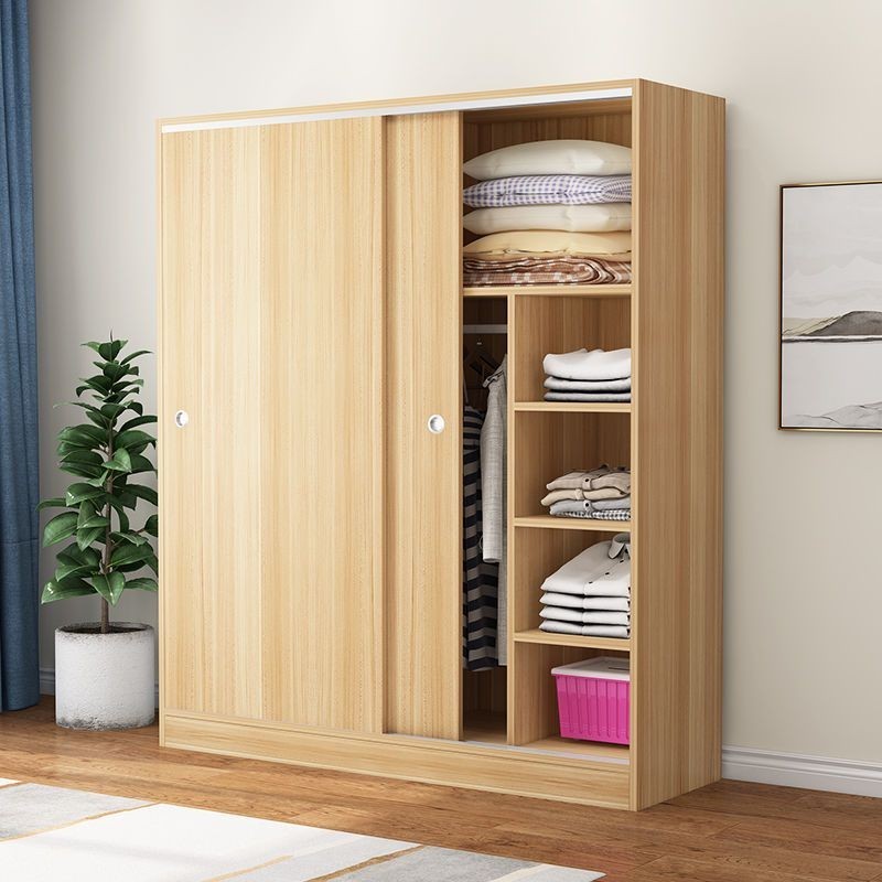 [SG Sellers]HDB Sliding Door Wardrobe Solid Wood Plate Simple Storage