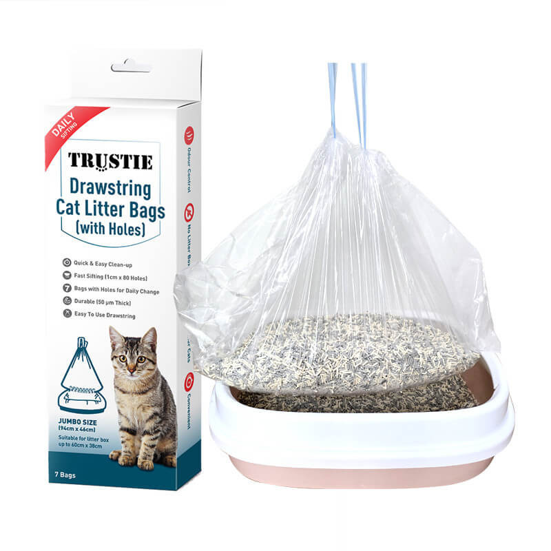 Litter box liners with holes best sale