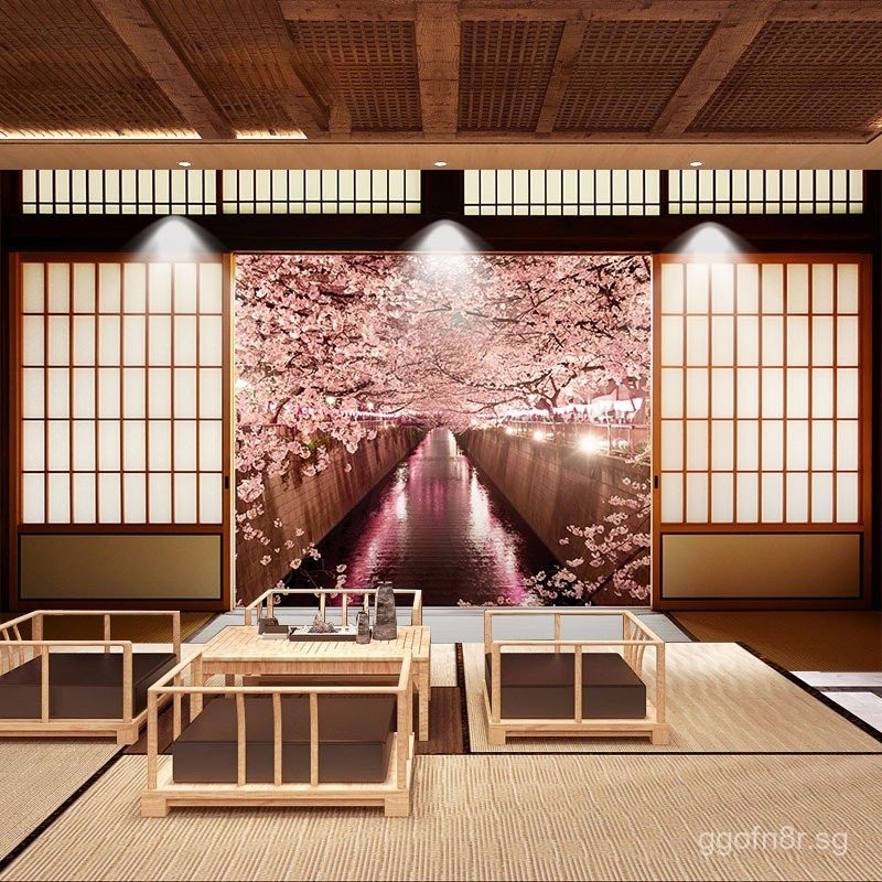 Japanese Style Decorative Wall Fabric for Japanese Restaurant, Sliding ...