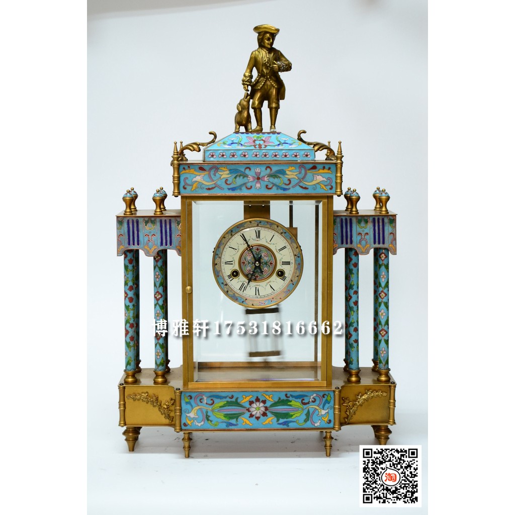 Clock Classical Mechanical Table Clock Pure Copper Time Telling Desk ...