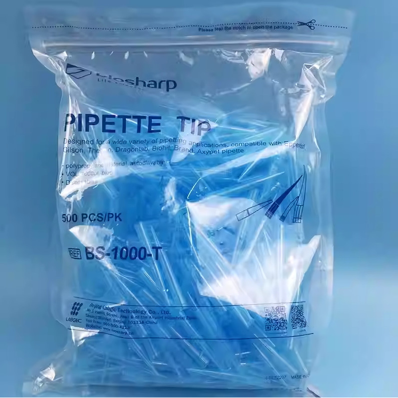 Green cone tip/blue tip 1000μL Pipette tips, 500 tips/pack; code BS ...