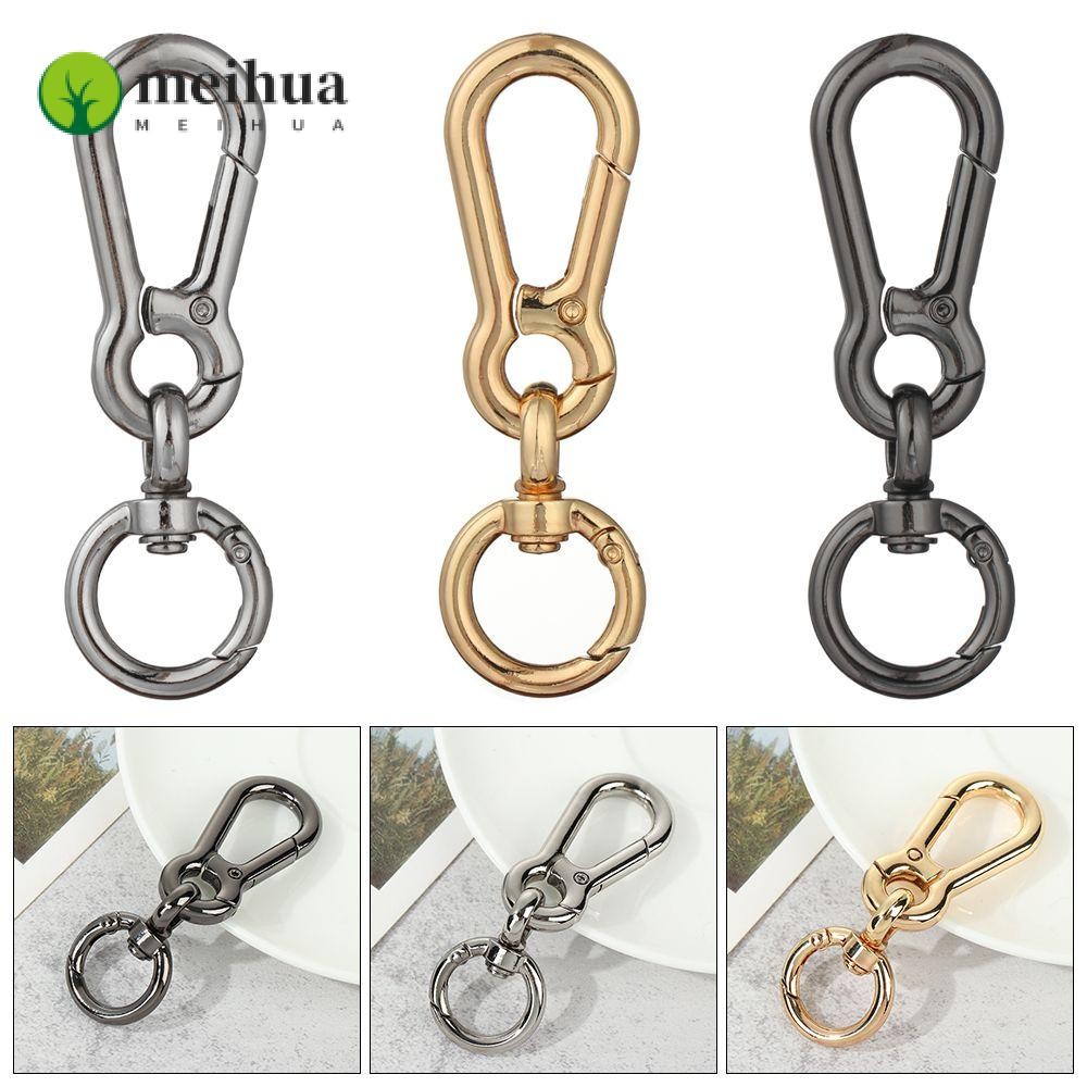 Uxcell 6 Pack Swivel Snap Hook, 38mm 1 1/2"  Trigger Snap Heavy Duty Metal Lobster Claw Clasp Lanyard Clips For Straps Bags Belting Leathercraft Silver Whit