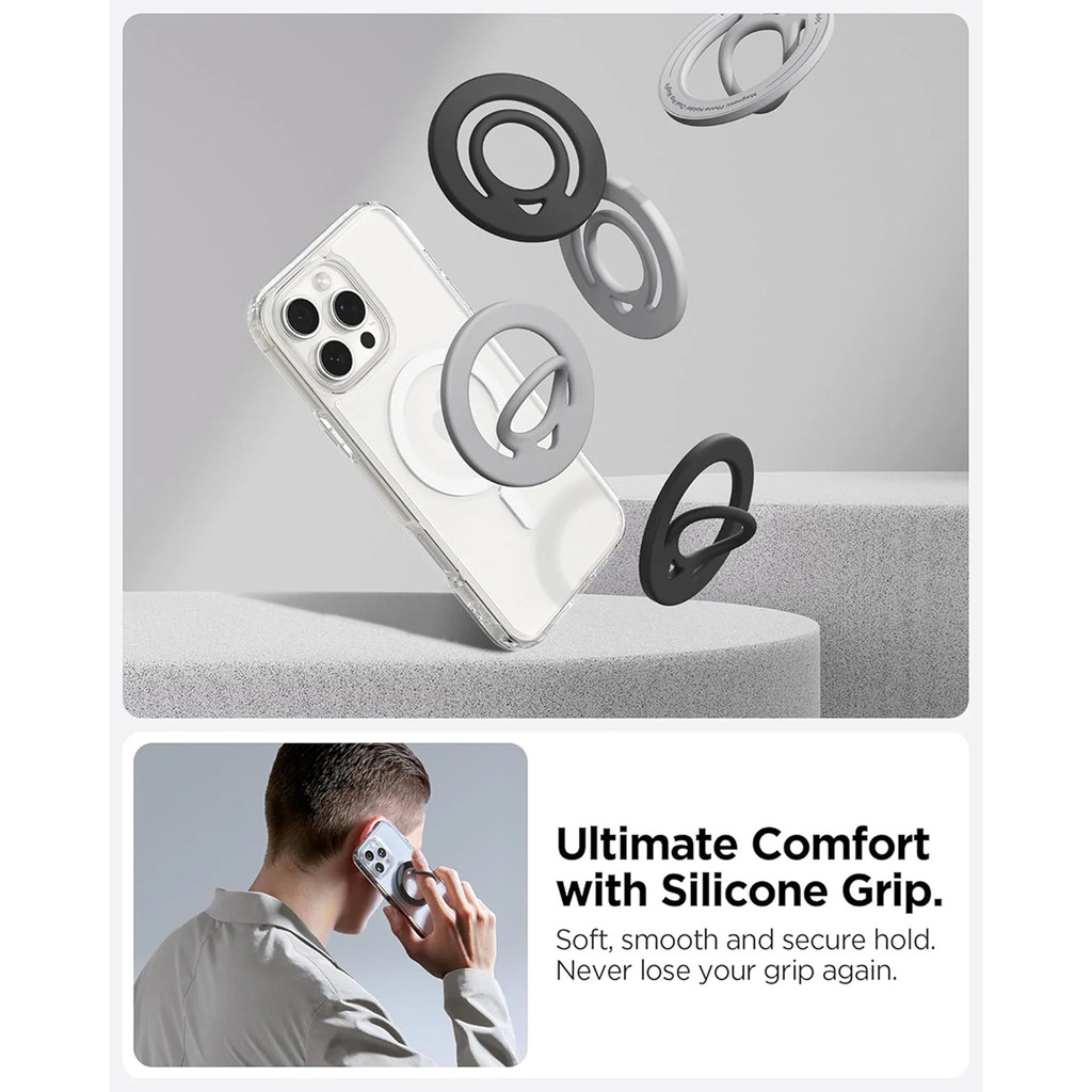 SPIGEN Phone Ring Holder Spigen Dual Pop MagFit Magnetic Stand HP Universal Multifungsi - Gambar 3