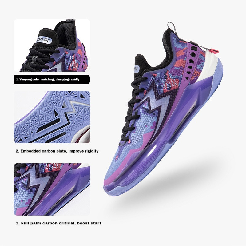 361 Degrees Big3 5.0 Quick Pro Men Basketball Shoes Wear-Resistant