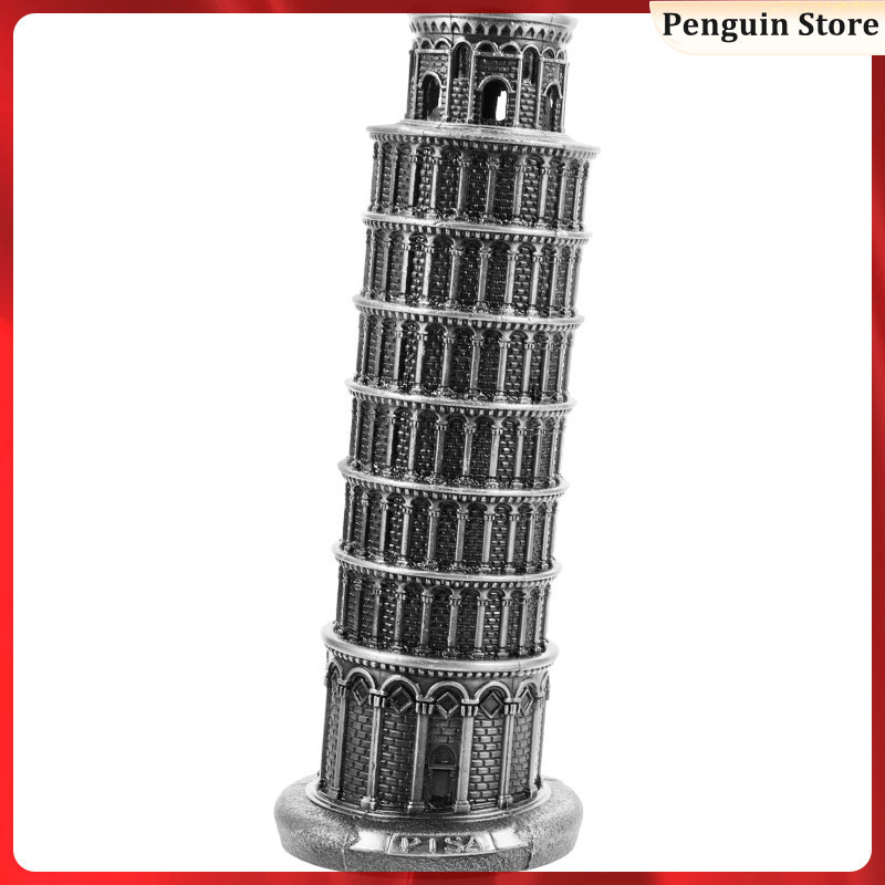 Leaning Tower of Model Ornaments Statue Architectural Building Craft ...