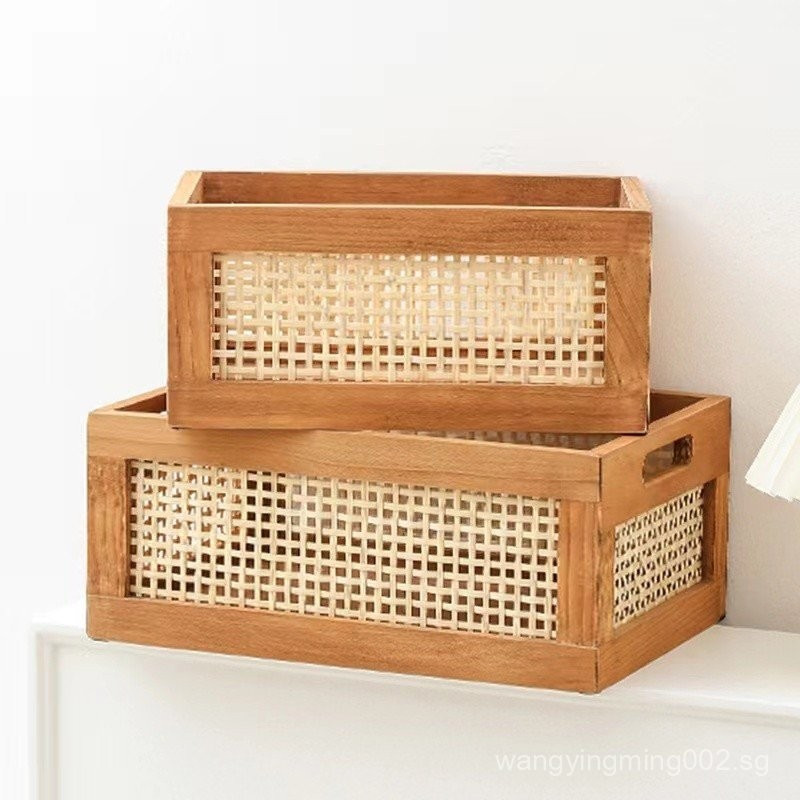Official Japanese Style Solid Wood Desktop Finishing Box Dressing Table ...