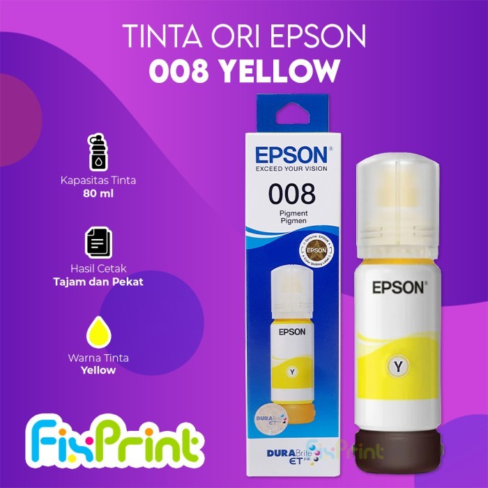 FixPrint Epson 008 C13T06G Tinta Cartridge Printer L15150 L15160 M15140 L6550 - Gambar 2