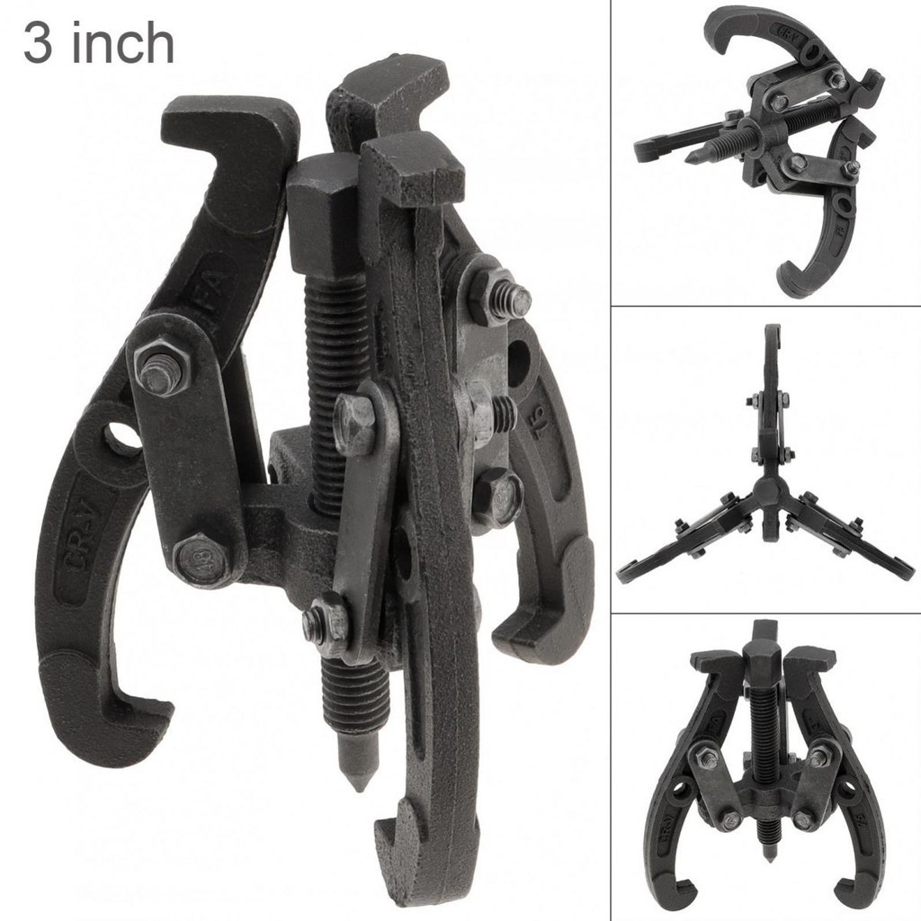 3 Inch 75mm Bearing Puller Tool Kit Three Claw Puller Heavy Duty Motor Tech Gear Puller Set with