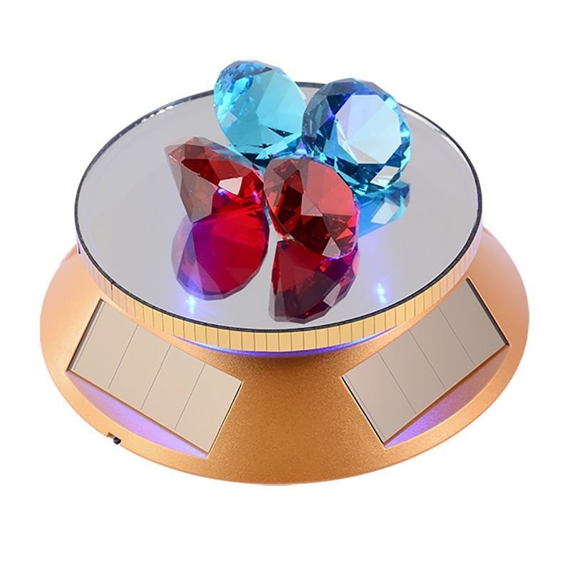 Jewelry Display Stand Solar Display Stand Mobile Turntable Counter Shop ...