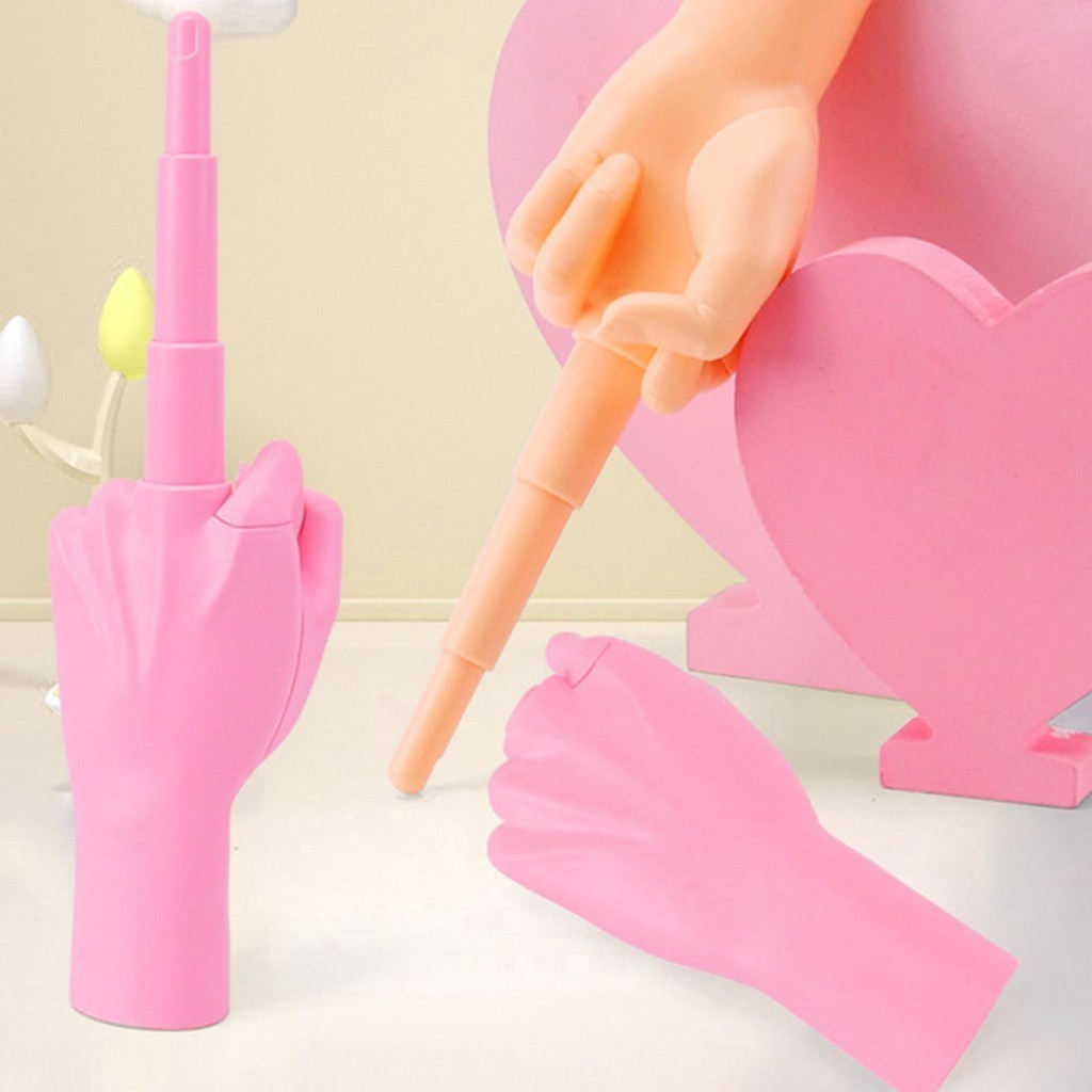 3D Collapsing Middle Finger Distinctive Style Retractable Funny Gag ...