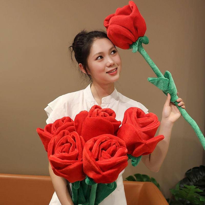 Fabric Lover's Big Bouquet of Roses, Simulated Bouquet Gift, Finished ...