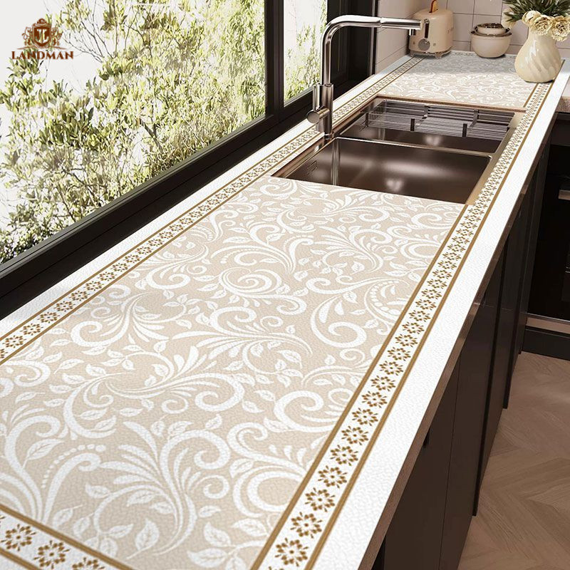 Kitchen Countertop Mat Waterproof Oilproof Desktop Mat Stove High ...