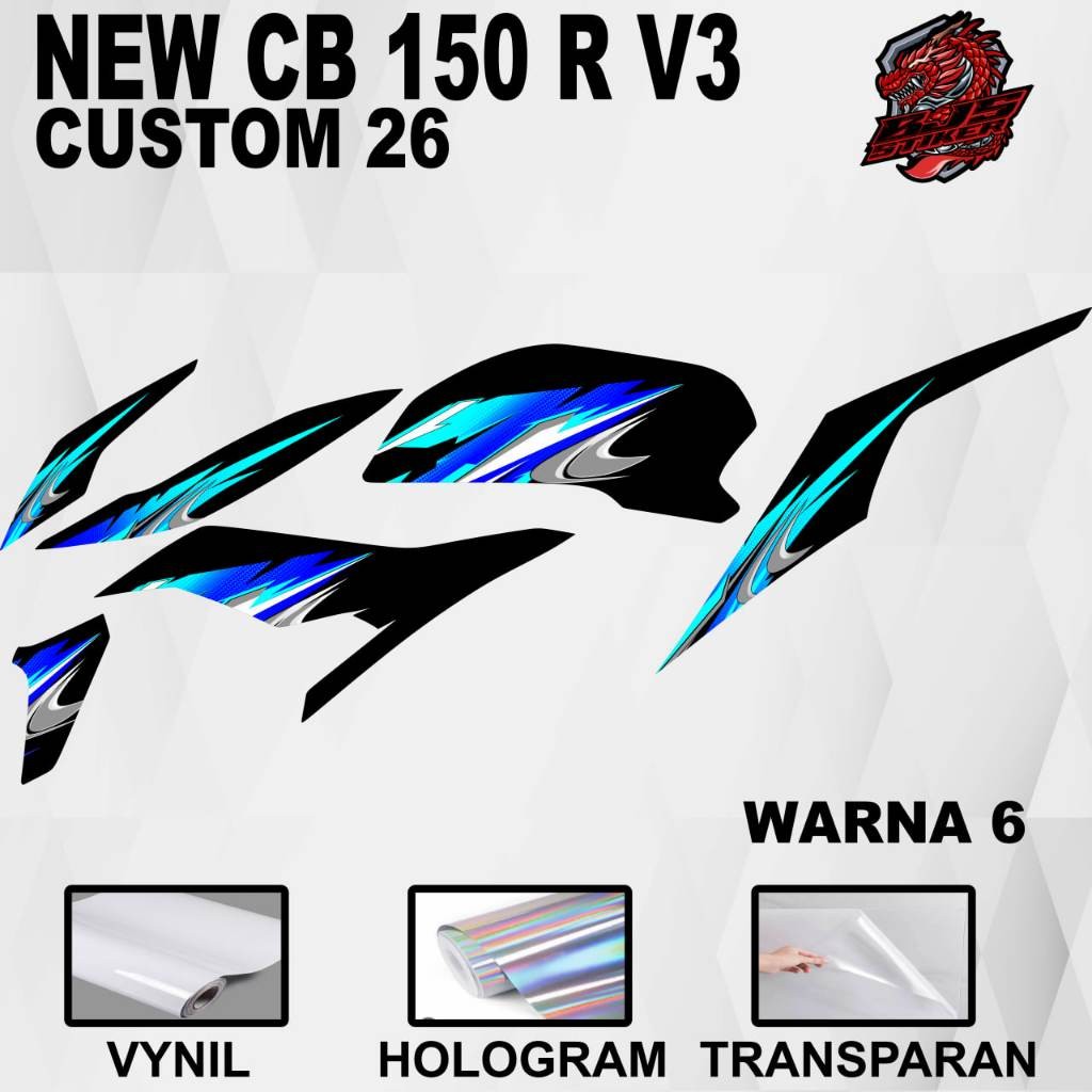 MESIN CB150R sticker new cb 150 r 2021V3 - CB150R StreetFire graphic ...