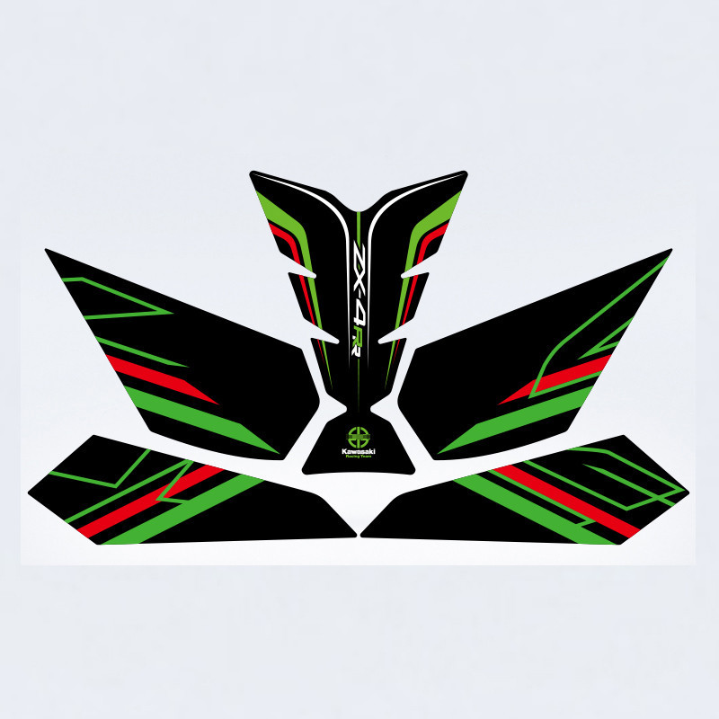 Anti Slip Motorcycle Fuel Tank For Kawasaki ZX-4R ZX4RR Stickers3D