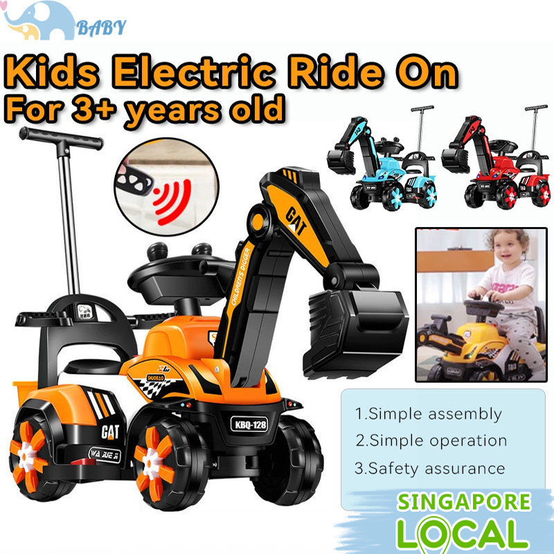 Baby Excavator Toy Rechargeable Or Manual Operated Excavator Ride On ...