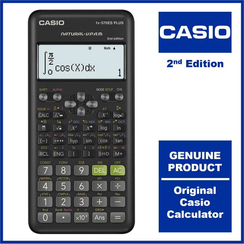 Casio scientific calculator fx 82ms fx 570ms 2nd edition Shopee Singapore