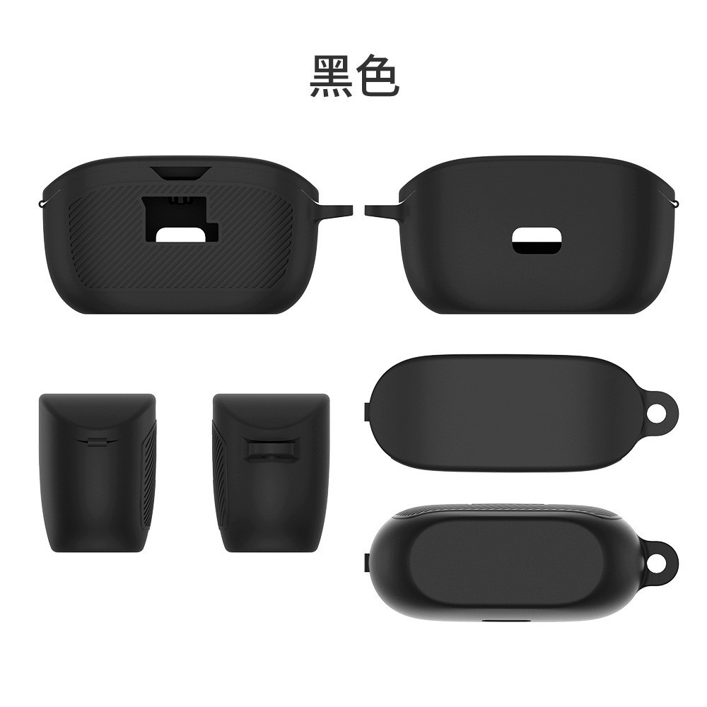 Geiomoo Silicone Case For JBL Tune Buds, Protective Cover With Carabiner (Red - View #9