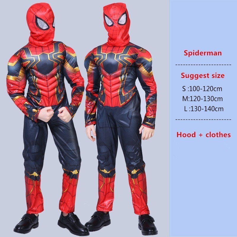 iiAvergers Superhero Spiderman Clothing Set Muscle Spider Man Suit ...