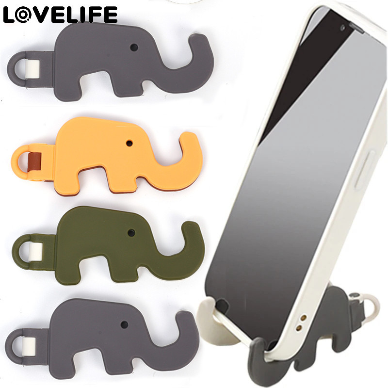 Featured Portable Phone Stand Key Chain Ornaments Mini Lazy