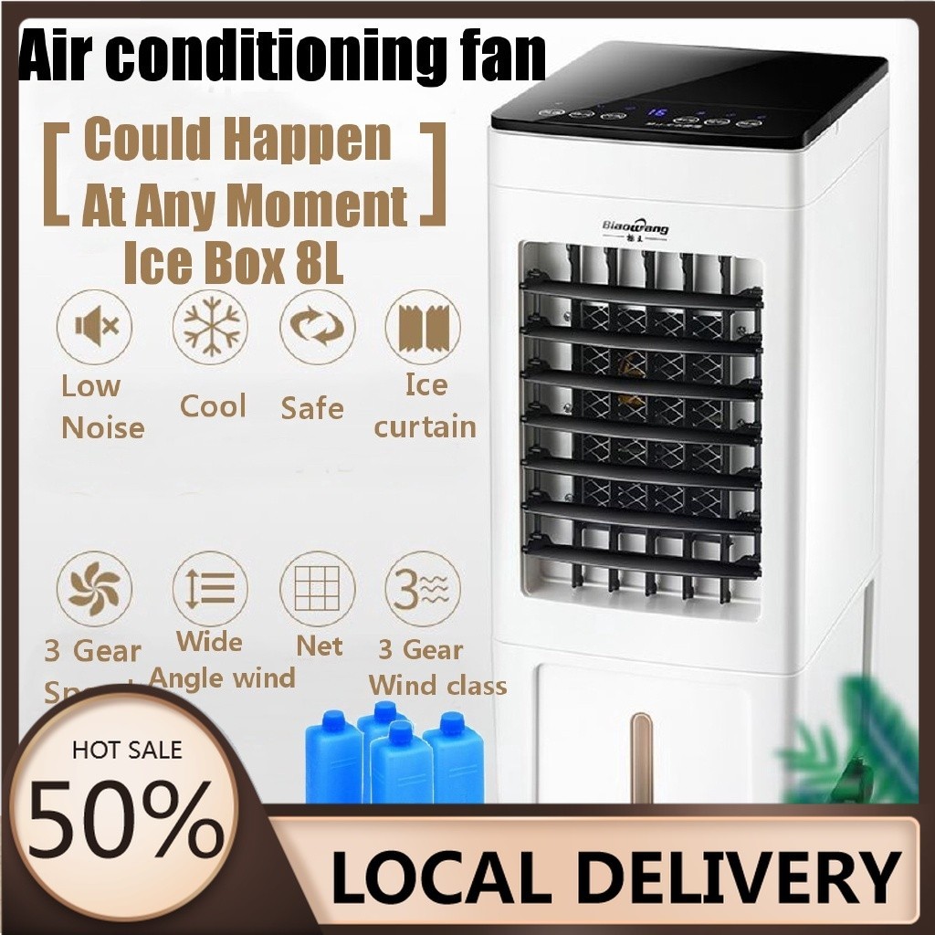 8L Portable Air Conditioner Conditioning Fan Humidifier Cooler Cooling ...