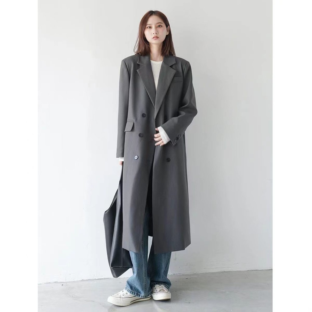 Gray British-Style Trench Coat – Timeless Elegance with Modern Comfort main image 1