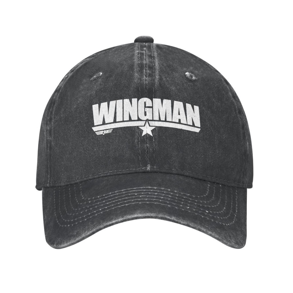 Top Gun Wingman Pilot Callsign Distressed Personality Cowboy Cap ...
