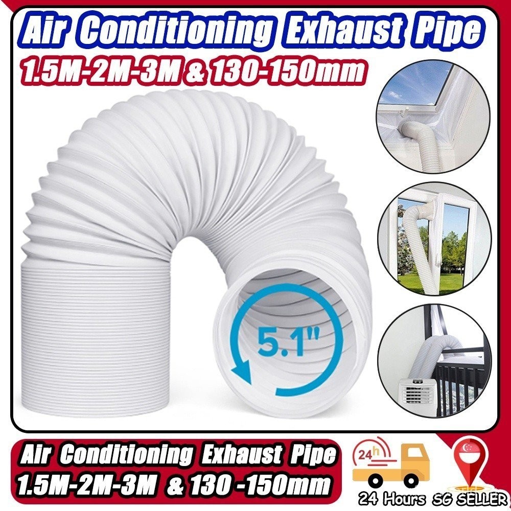 【sg Local Send】portable Aircon Hoseaircon Hoseaircon Pipe 130150cm