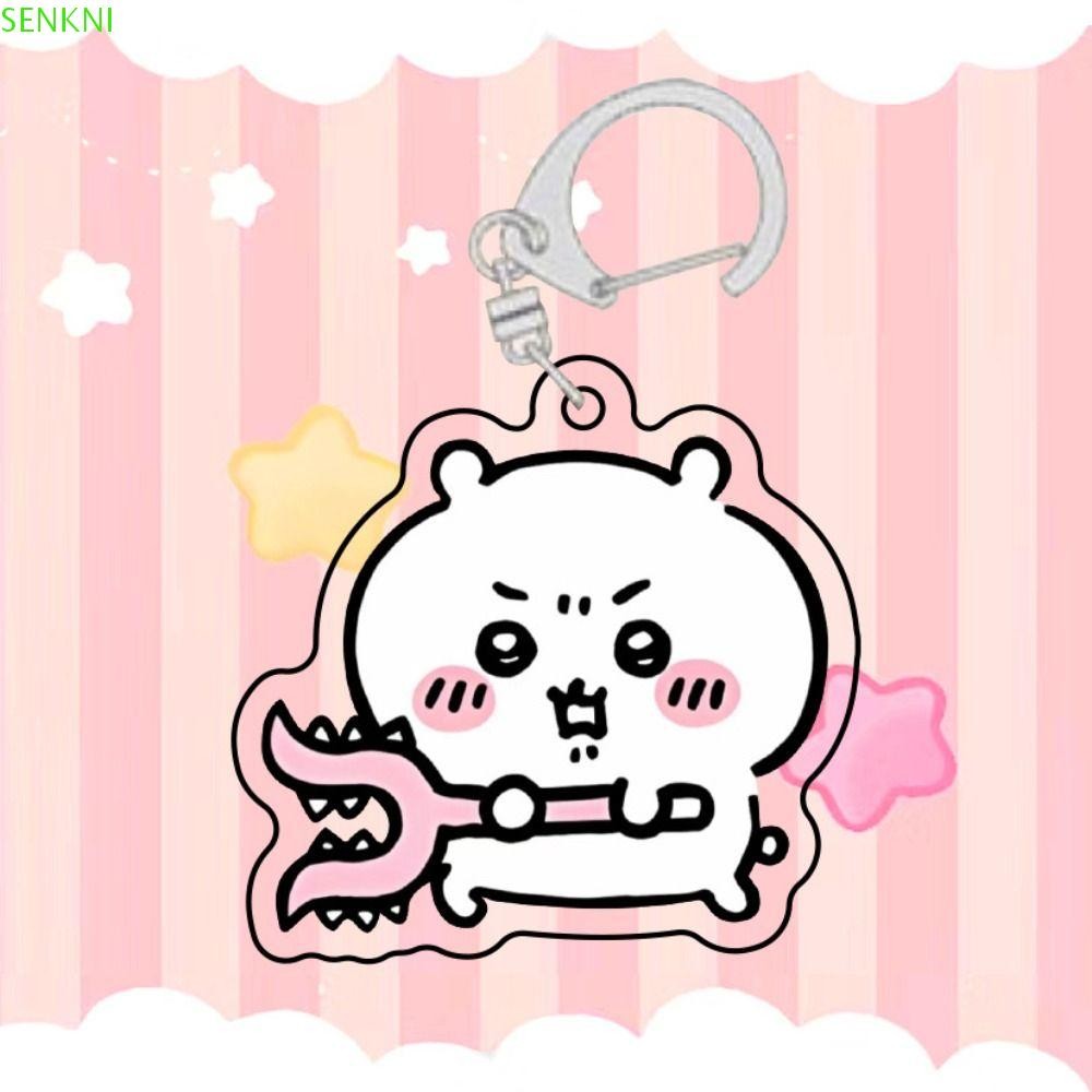 SENKNI Anime Chiikawa Keychain, Momonga Rakko New Year Chiikawa Pendant ...