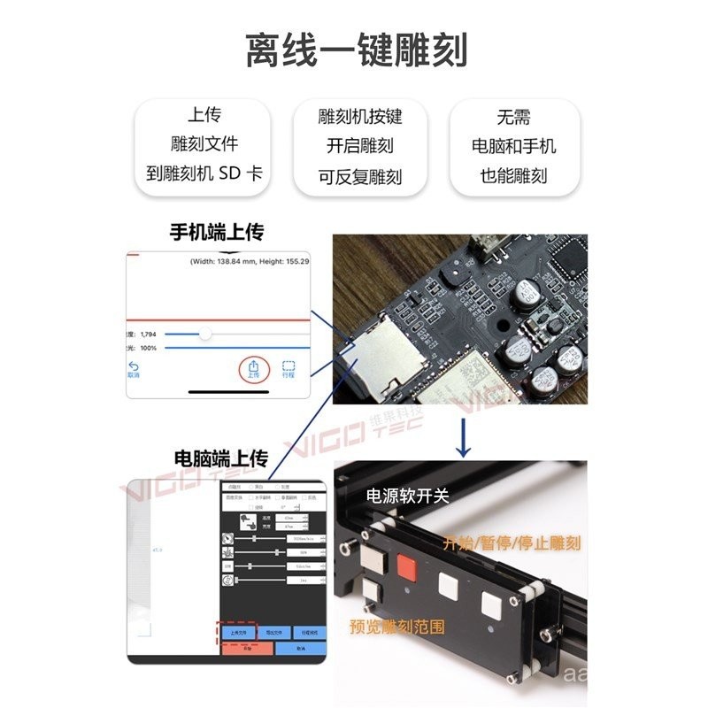 Laser Engraving Machine Large Format Marking Desktop Engraver Stainless ...