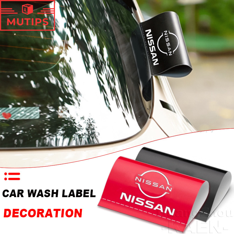 Nissan Car/Motorcycle Wash Label Trunk PVC Water Proof Sticker Auto ...